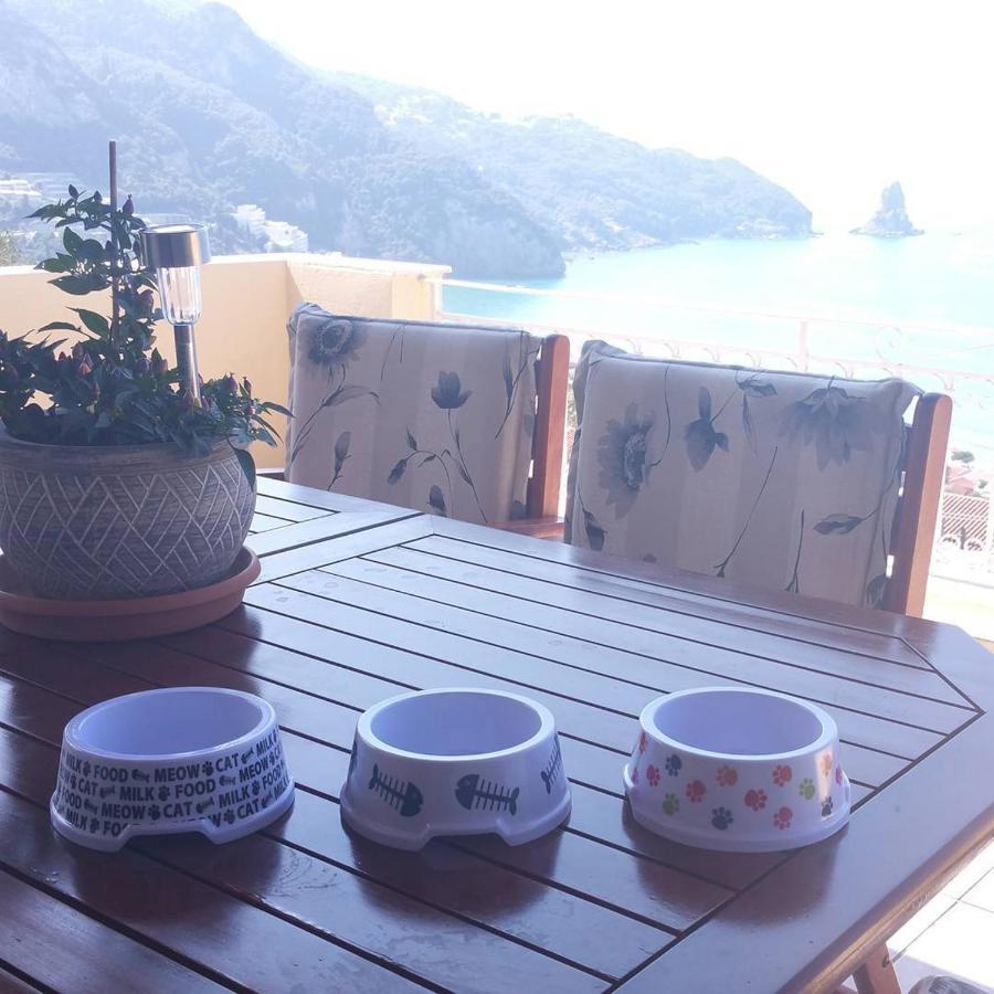 Natalia Apartment B With Panoramic Sea Views Of Agios Gordios Bay Exterior foto