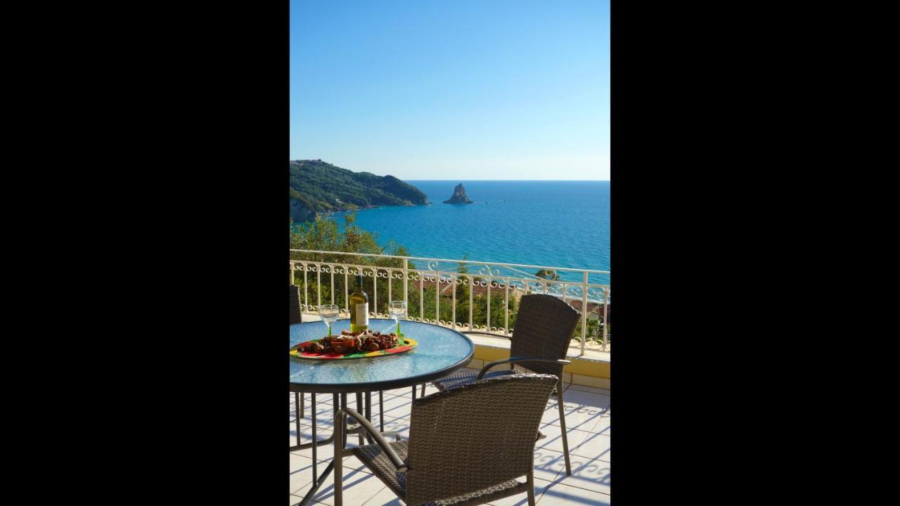 Natalia Apartment B With Panoramic Sea Views Of Agios Gordios Bay Exterior foto